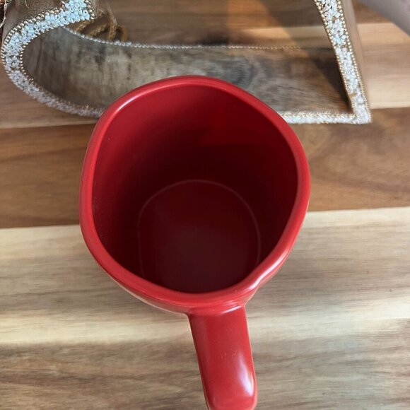 Rae Dunn CHRISTMAS Holiday Coffee Tea Mug EGGNOG Magenta 16z - Picture 3 of 7